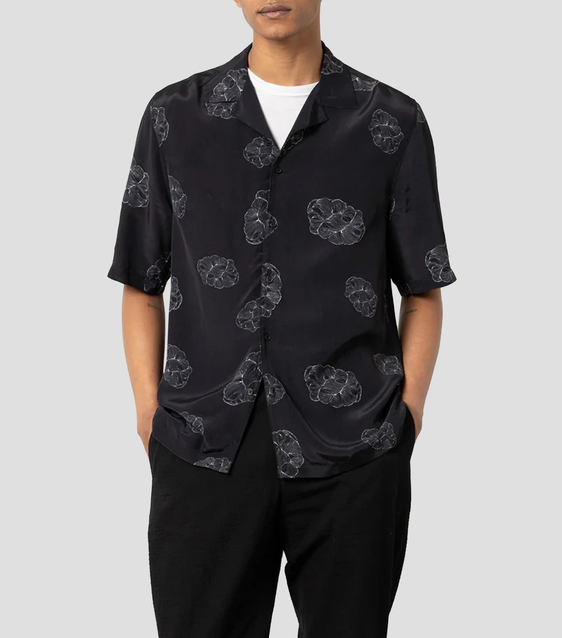 Camisa estampada manga corta Hombre